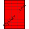 Etykiety A4 kolorowe 70x32 – czerwone