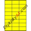 Etykiety A4 kolorowe 70x36 – żółte