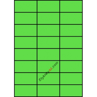 Etykiety A4 kolorowe 70x37 – zielone