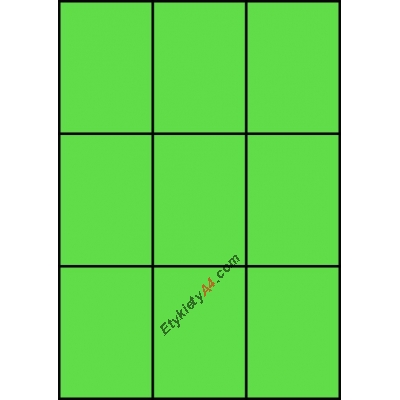 Etykiety A4 kolorowe 70x99 – zielone
